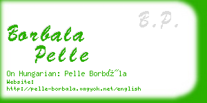 borbala pelle business card